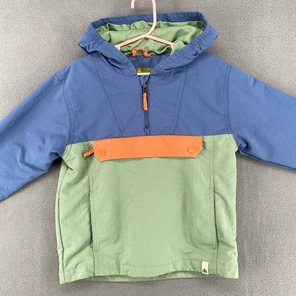 Lake Trail Pullover Outdoor Hoodie Kids S 6/7 Color Block Nylon Water Resistant - Picture 4 of 14
